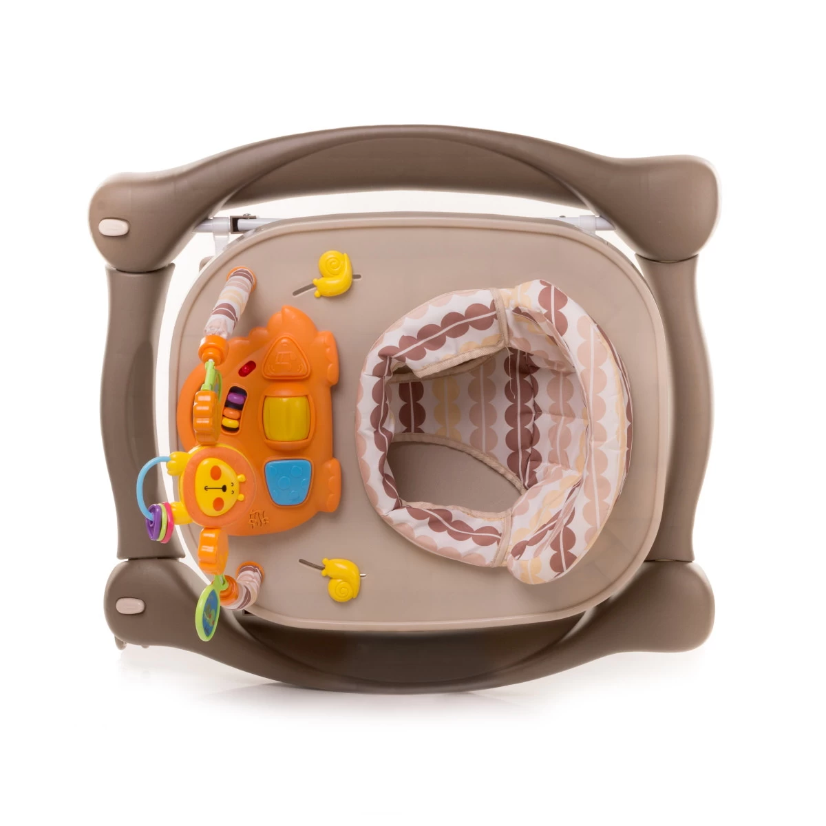 4Baby Swing'n Push Camel 3- In-1 Loopstoel Met Schommelfunctie - Afbeelding 8