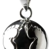 Babylonia Bola Voetjes Zilver Zwangerschapsketting Met Babybel VF109