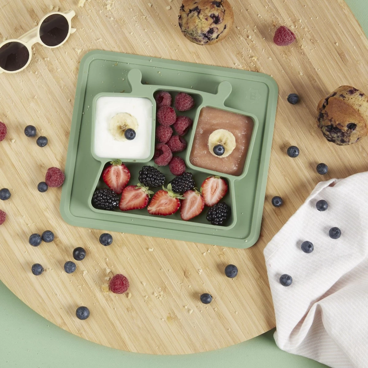 Badabulle Anti-slip Bord Met Vakjes B005215 - Afbeelding 7