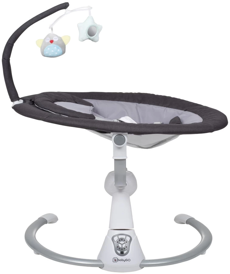 Babygo Homey Set Black/White Babyschommel En Kinderstoel 19014 - Afbeelding 8