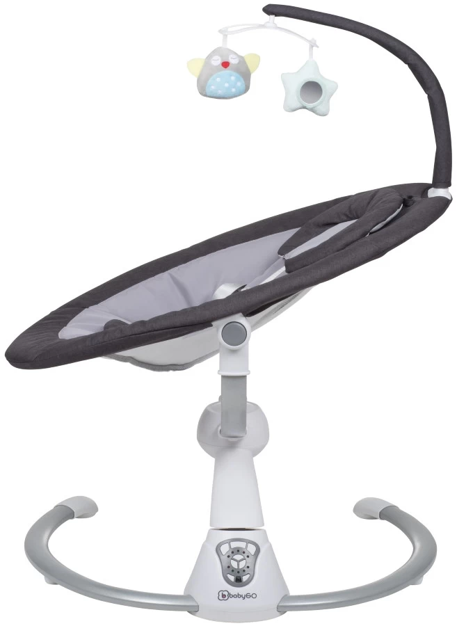 Babygo Homey Set Black/White Babyschommel En Kinderstoel 19014 - Afbeelding 6