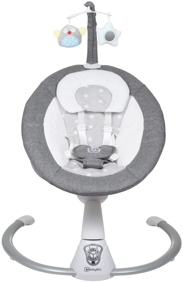 Babygo Homey Set Grey Babyschommel En Kinderstoel 19022 - Afbeelding 6