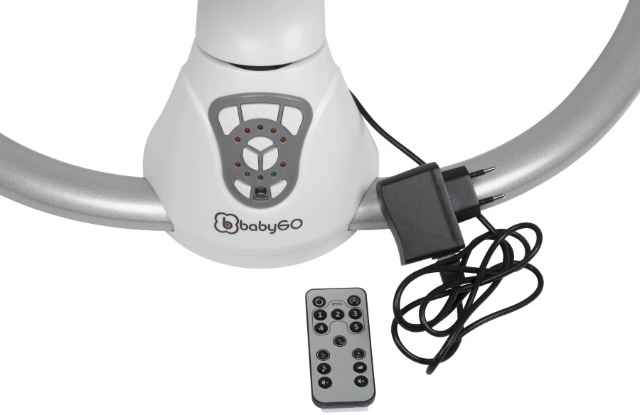 Babygo Homey Set Grey/Nature Babyschommel En Kinderstoel 19021 - Afbeelding 9