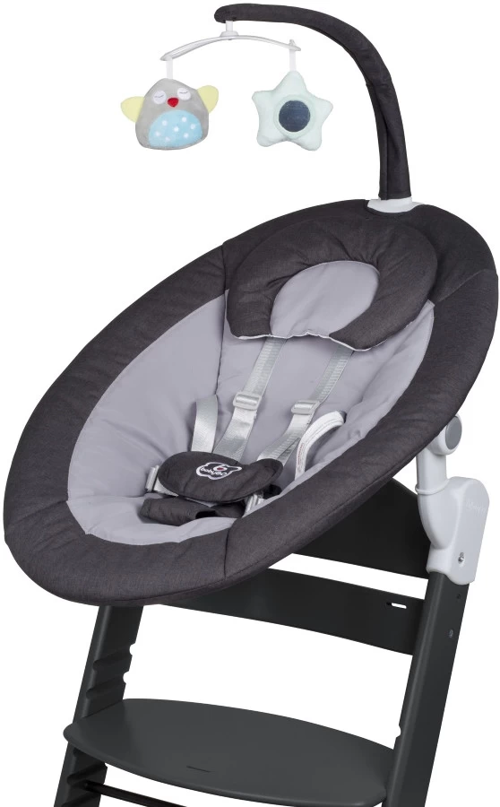 Babygo Homey Set Black Babyschommel En Kinderstoel 19013 - Afbeelding 3