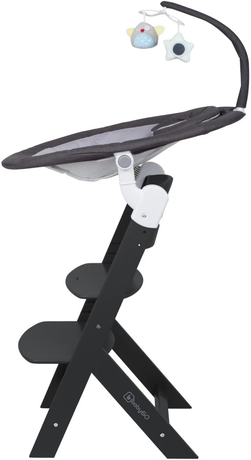 Babygo Homey Set Black Babyschommel En Kinderstoel 19013 - Afbeelding 5