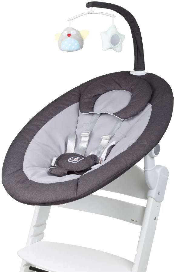 Babygo Homey Set Black/White Babyschommel En Kinderstoel 19014 - Afbeelding 9
