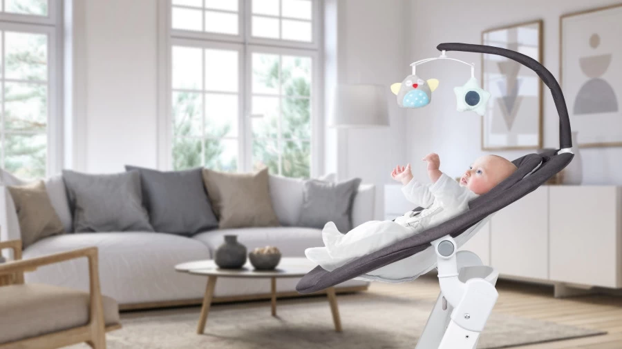 Babygo Homey Set Grey/Nature Babyschommel En Kinderstoel 19021 - Afbeelding 10