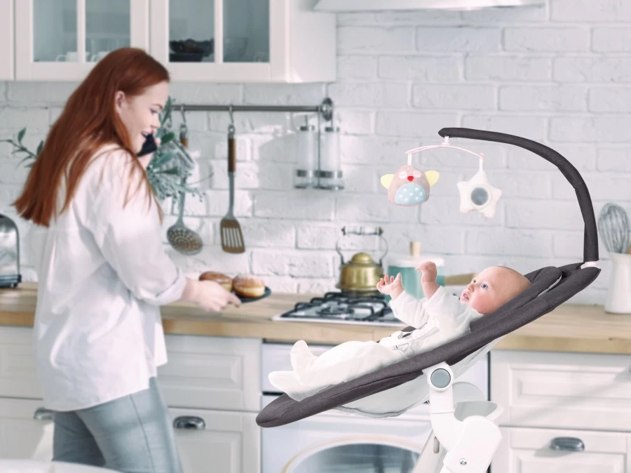 Babygo Homey Set Black Babyschommel En Kinderstoel 19013 - Afbeelding 17