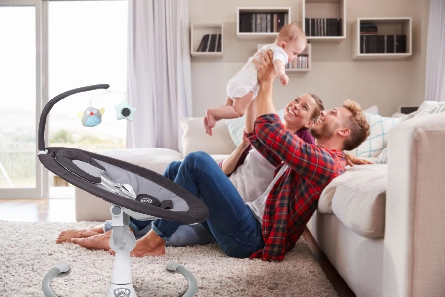 Babygo Homey Set Black Babyschommel En Kinderstoel 19013 - Afbeelding 18