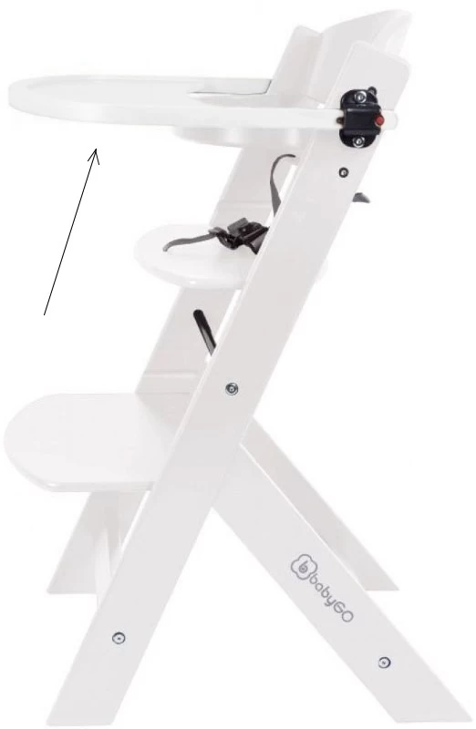 Babygo Wit Tafelblad Voor Meegroei Kinderstoel 56004 - Afbeelding 3