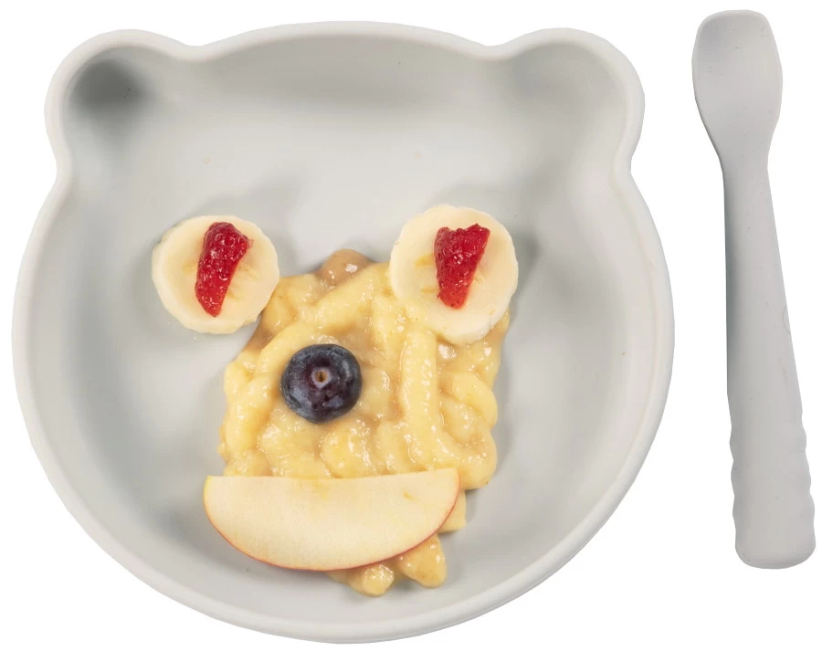 Bo Jungle B-Suction Bear Grijs Bord B500700 - Afbeelding 4