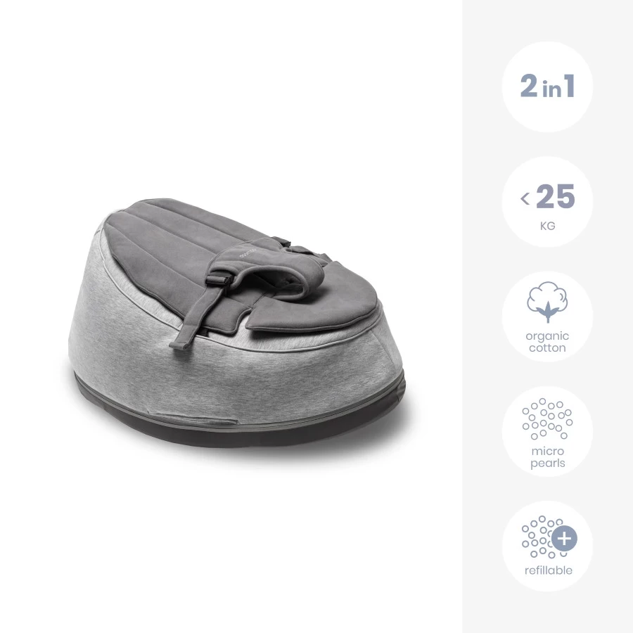Doomoo Seat'n Swing Grijs Zitzak 02 - Afbeelding 3