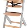 Kinderkraft Enock Grijs/Naturel Houten Meegroei Kinderstoel KKKENOCGRY0000