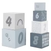 Label Label Blauw Houten Stapelblokken LLWT-25316
