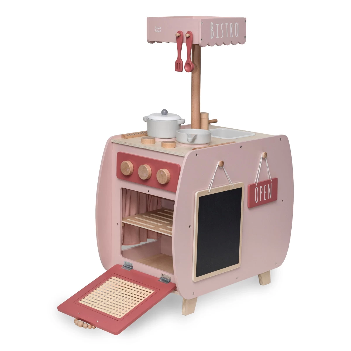 Label Label Roze Houten Bistro Keuken LLWT-34741 - Afbeelding 2