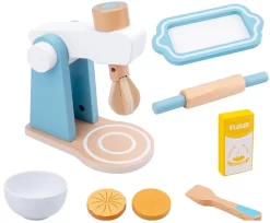 Eco Toys Blauw Houten Mixer HC493383