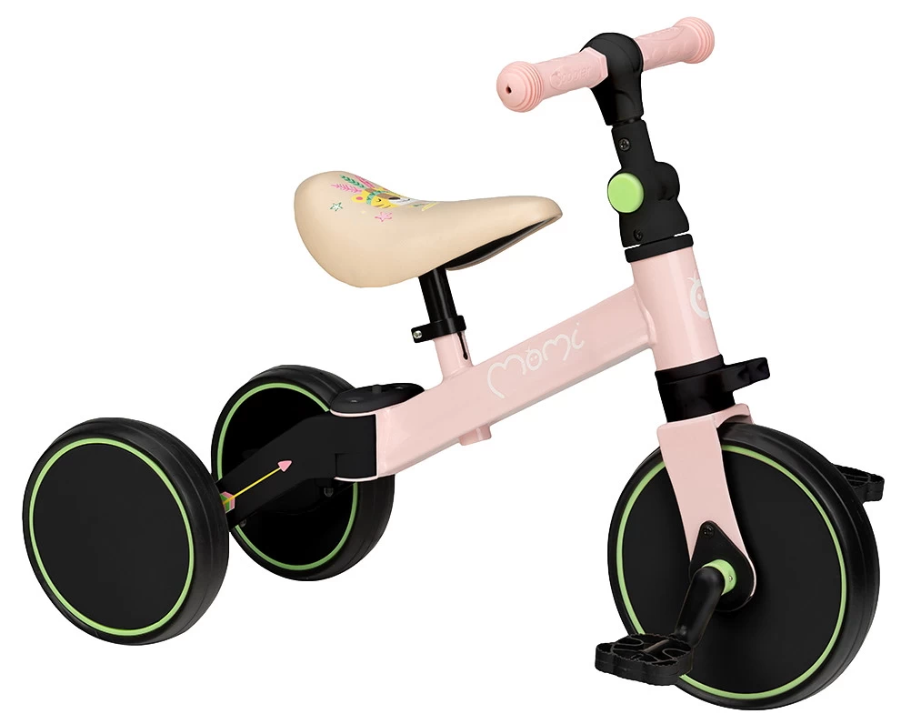 Momi Loris Pink 4-in-1 Ride-On Loopfiets ROBI00039