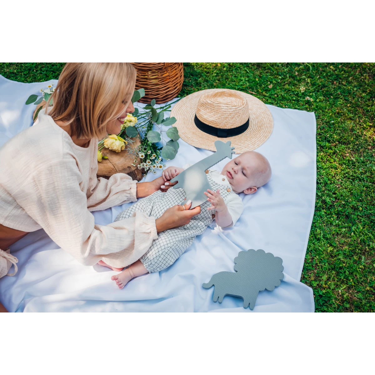 Momi Zawi Pink Schuimrubberen Puzzelmat Met Rand MAED00012 - Afbeelding 14