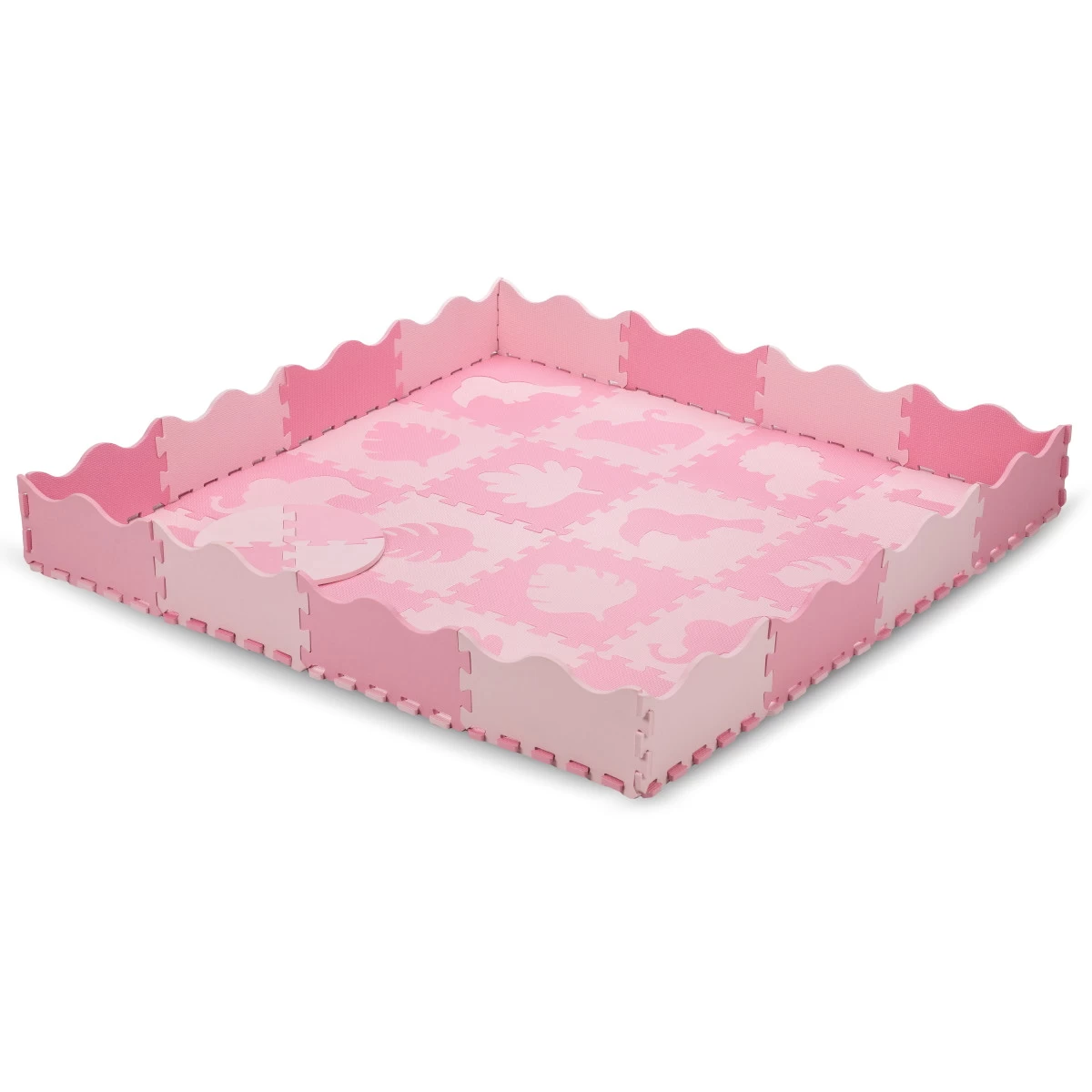 Momi Zawi Pink Schuimrubberen Puzzelmat Met Rand MAED00012 - Afbeelding 2