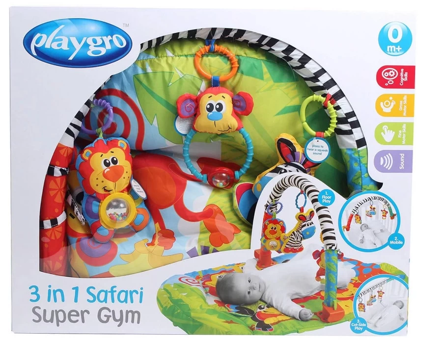 Playgro Safari 3-in-1 Activity Gym Speelkleed P0181594 - Afbeelding 2