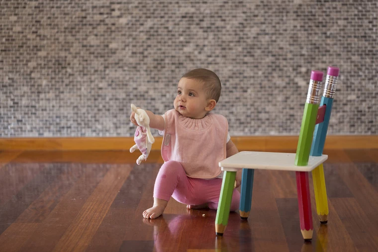 Silly Billyz Towel Dusty Blue Messy Eater Slab 117319 - Afbeelding 3