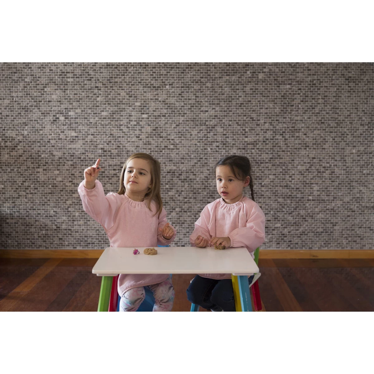 Silly Billyz Towel Dusty Blue Messy Eater Slab 117319 - Afbeelding 2