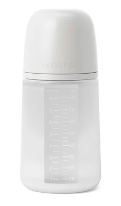 Suavinex Essence Transparant Medium Flow 240 Ml Silicone Fles SXSEX20081214