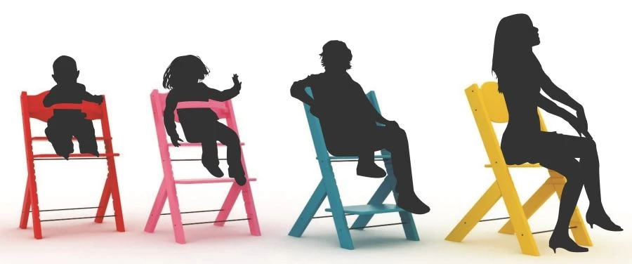 Treppy Zwart Meegroei Kinderstoel 1011 - Afbeelding 10