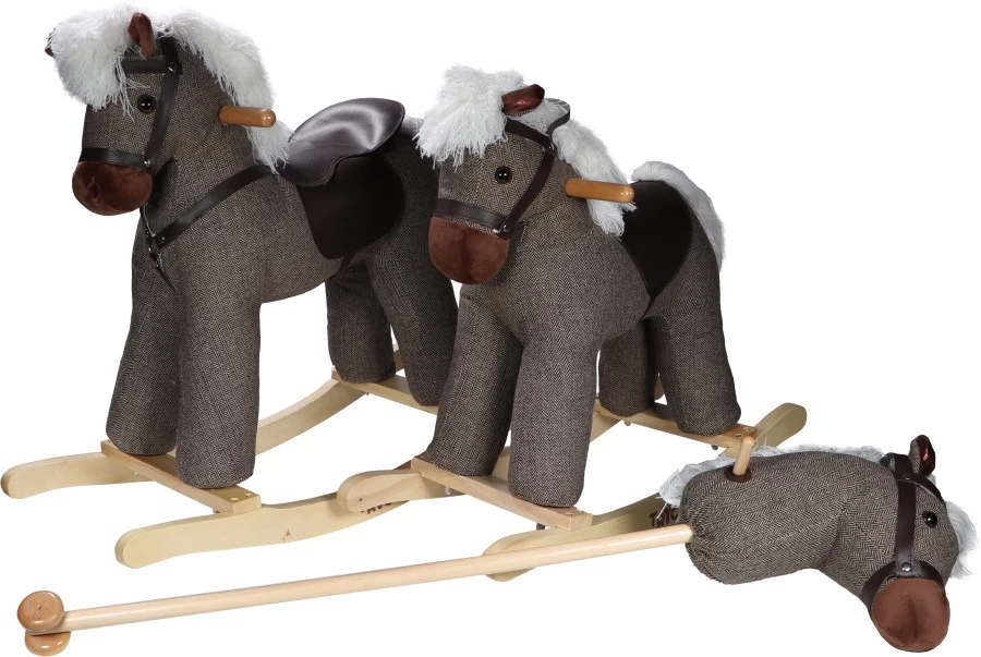 Tryco Milo Bruin Stokpaard Met Geluid TR-120114 - Afbeelding 4